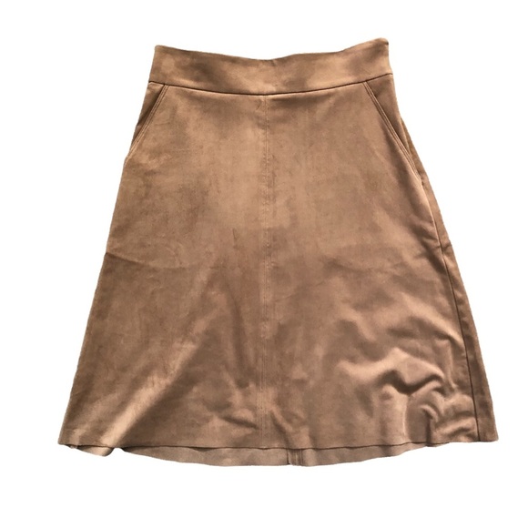 Wilfred Brown Suede Mid-length Skirt - Picture 1 of 6